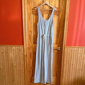 Rip Curl Light Gray Sleeveless Jumpsuit.
